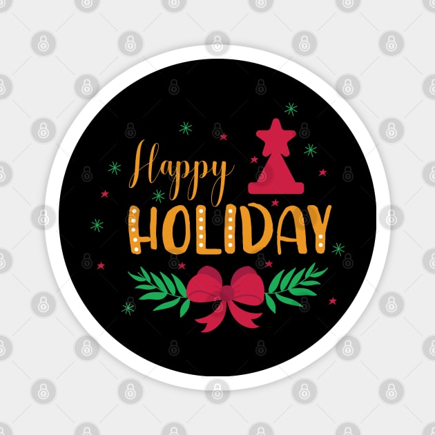 Happy Holiday Magnet by TinPis